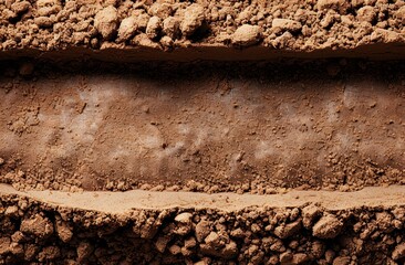 close-up of cracked and dry soil texture