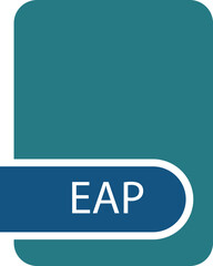 EAP  File format icon with contour