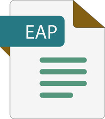 EAP  File icon with folded style document