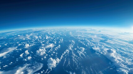 The cosmic boundary of the earth's atmosphere; celestial heights; upper atmosphere.