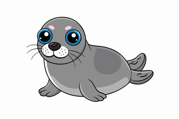 A Seal animal vector illustration