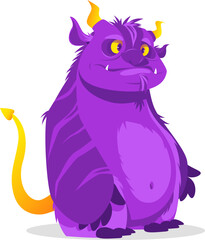 funny purple monster