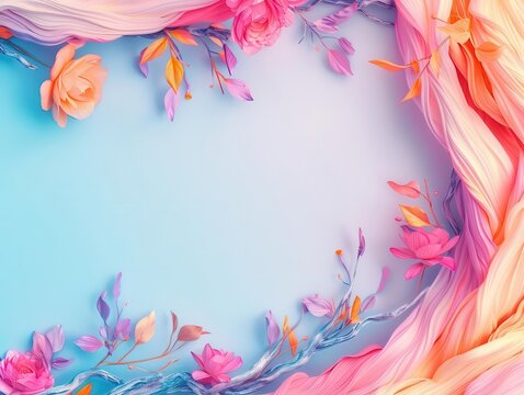 Abstract background with vibrant colors, ample copy space for The best way to predict the future is to create it, colorful, flower