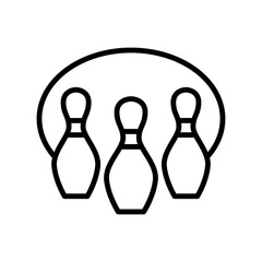 Fototapeta premium Bowling icon template