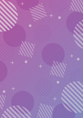 幾何学　メンフィス　背景　POP　水玉　キラキラ　紫