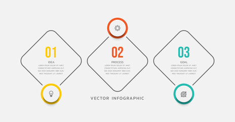 Vector infographics business template design