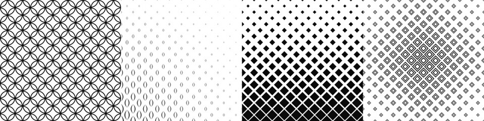 Black and white pattern collection