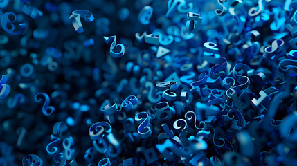 Abstract Mathematical Pattern with Random Scattered Decimal Numbers on Dark Background