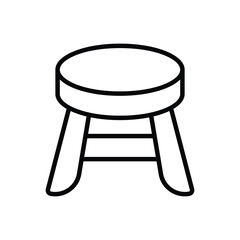 Stool vector icon