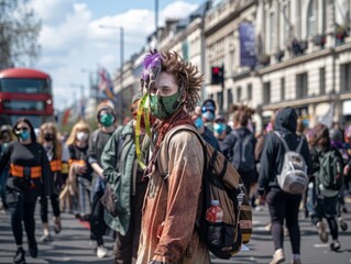 Climate Warriors Take Over London: Extinction Rebellion Protests Fossil Fuels in West End Streets