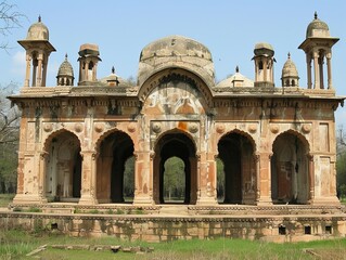 Fototapeta premium Preserving the Magnificent Legacy: The Architectural Traditions of the Qutub Shahi Seven Tombs