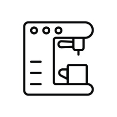 Coffee maker vector icon