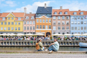 Copenhagen Couple's Canalside Chat