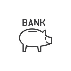 Savings Account line icon