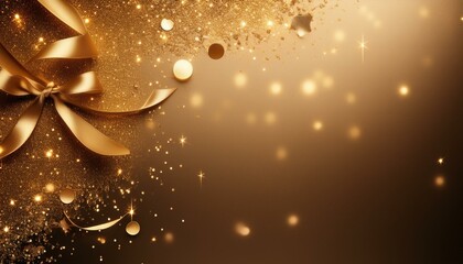 Simple background, gorgeous, gold dust, glitter Generated by AI