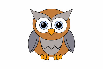 An Owl animal vector illustration