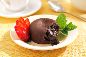 Coulant of chocolate.