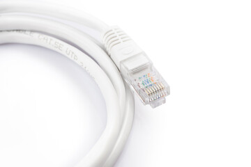 patch cords with RJ45 type that allows you to connect different devices to each other via a special cable twisted pair