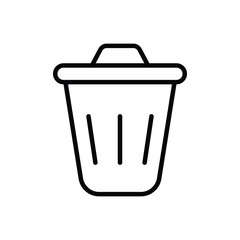 Trash vector icon