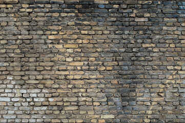 wall made of old brick close-up