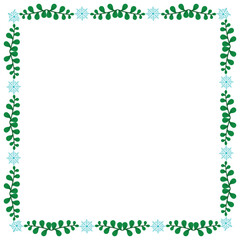Frame template for christmas season celebration, christmas wreath concept