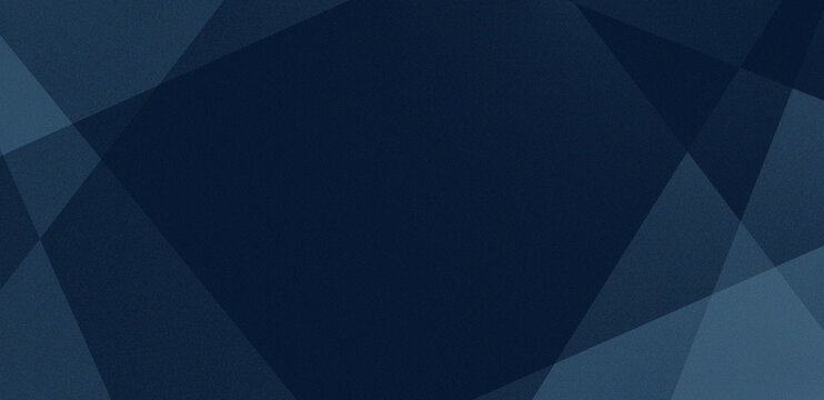 Abstract gradient background with grainy effect texture. Triangle pattern dark blue background.