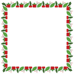 Frame template for christmas season celebration, christmas wreath concept