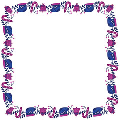 Frame template for christmas season celebration, christmas wreath concept