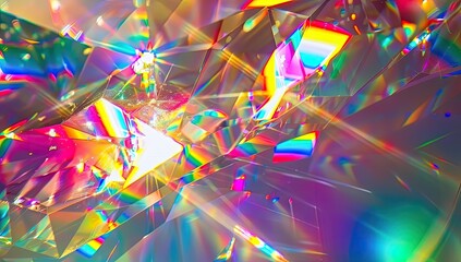 Prismatic Light Effects in Crystal Structure