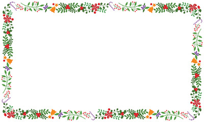 Frame template for christmas season celebration, christmas wreath concept