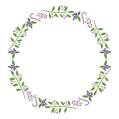 Fototapeta premium Frame template for christmas season celebration, christmas wreath concept