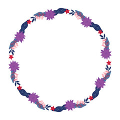 Frame template for christmas season celebration, christmas wreath concept