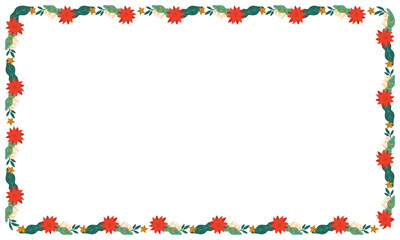 Frame template for christmas season celebration, christmas wreath concept