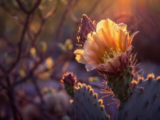 Blooming Beauty: The Cactus Flower in  