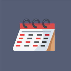 calendar tool in isolated vector design.
