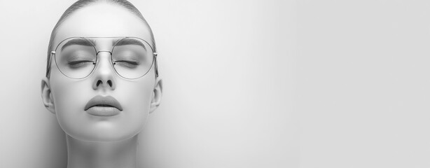  Black And White Portrait Of A Beautiful Woman