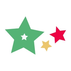 illustrator of Christmas tree decorations on white