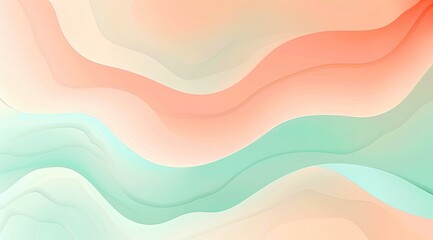 Abstract Flowing Lines in Pastel Colors