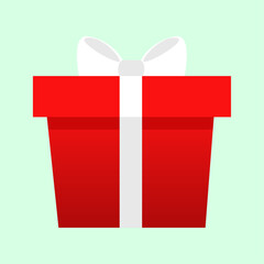 Shopping gift boxes icon isolated, Colorful hand drawn christmas gift illustration