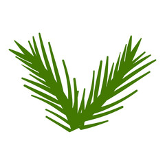 Tropical botanical palm leaves design