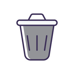 Trash vector icon