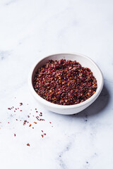 Dried spice sumac - popular ingredient in Middle Eastern cuisine.