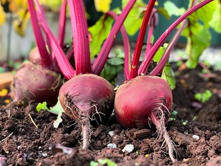 Glorious Beetroot: A Close Look at a 4:3 Aspect Ratio Vegetable Garden