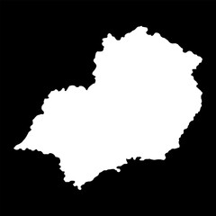 Obraz premium Southeast Region map, Brazil. Vector Illustration.