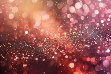 Abstract Glittering Bokeh Background, Shimmering Lights and Sparkles