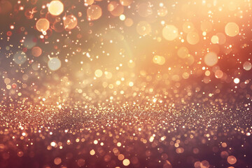 Obraz premium Abstract Glittering Bokeh Background, Shimmering Lights and Sparkles