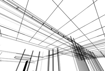 architectural drawing of a building