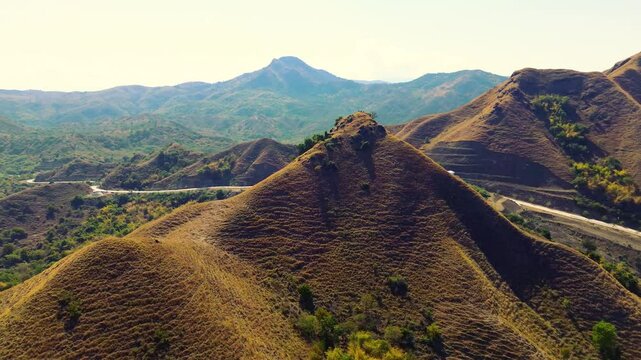 Aerial view of Golo Mori in Komodo National Park, West Manggarai Regency, Flores, East Nusa Tenggara, Indonesia