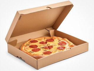 Open pizza box