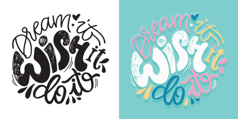 Funny hand drawn doodle lettering quote. Lettering for t-shirt design, mug print, bag print, clothes fashion. 100% hand drawn vector image.